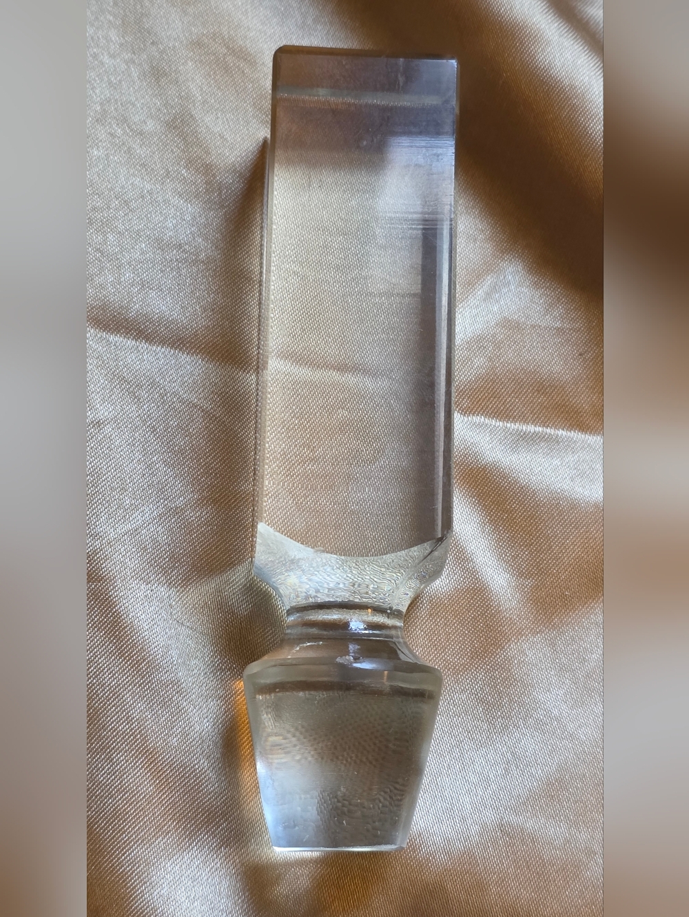 Tall Glass Vintage Decanter Bottle Stopper